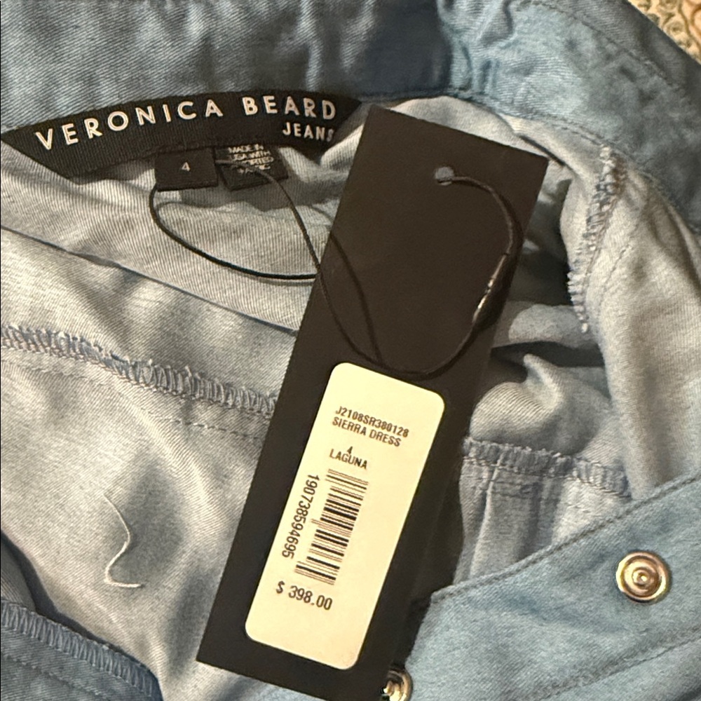Veronica Beard Sierra Chambray Mini Dress NWT - Picture 6 of 6